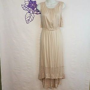 Chico's high low dress with eyelet detail. 0341